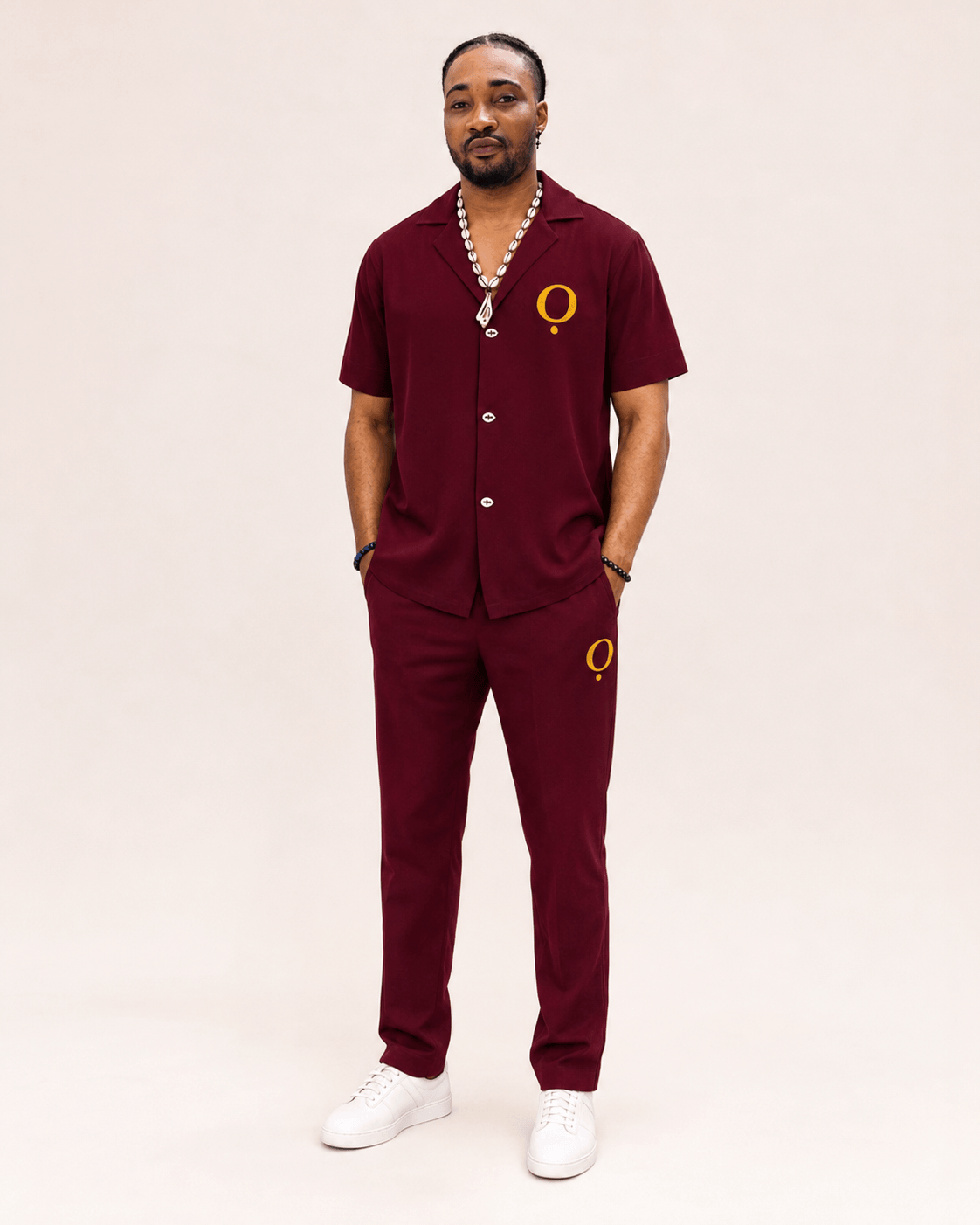 Cowrie Collection in Burgundy view 1