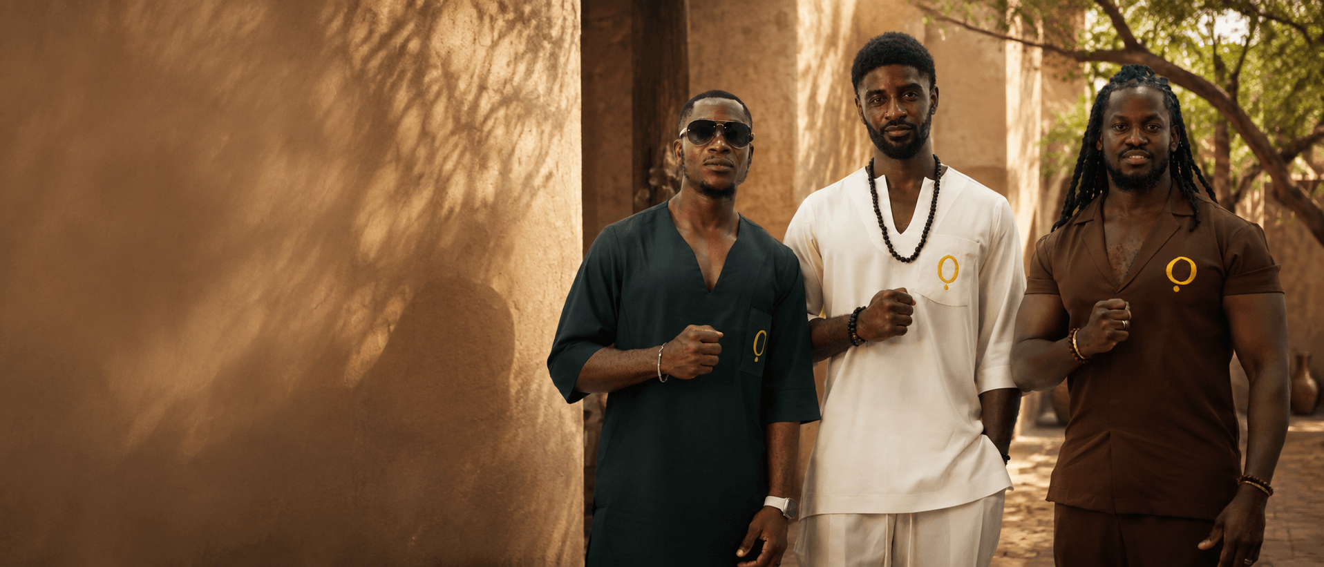 The ỌNUỌRA house wearing contemporary African menswear in Nigeria